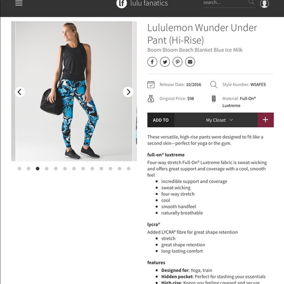 Lululemon wunder under size 6 - Picture 10 of 12